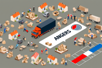 Une équipe de déménagement professionnelle effectuant un débarras efficace à Angers, pour aider à estimer les besoins et tarifs de vos futures démarches.