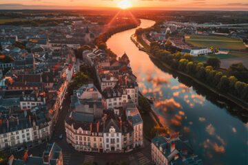 Vue panoramique d'un bon quartier à Angers où habiter, illustrant le guide expert pour trouver votre perle à Angers.