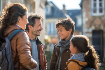 Familles explorant les options d'écoles et d'éducation à Angers pour un choix éclairé